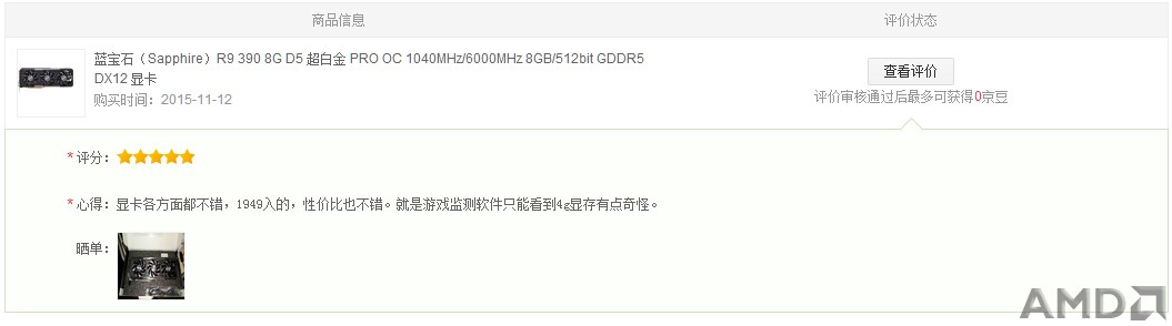 迟来的晒单，蓝宝石R9 390超白金，付2015年度最佳游戏测评！